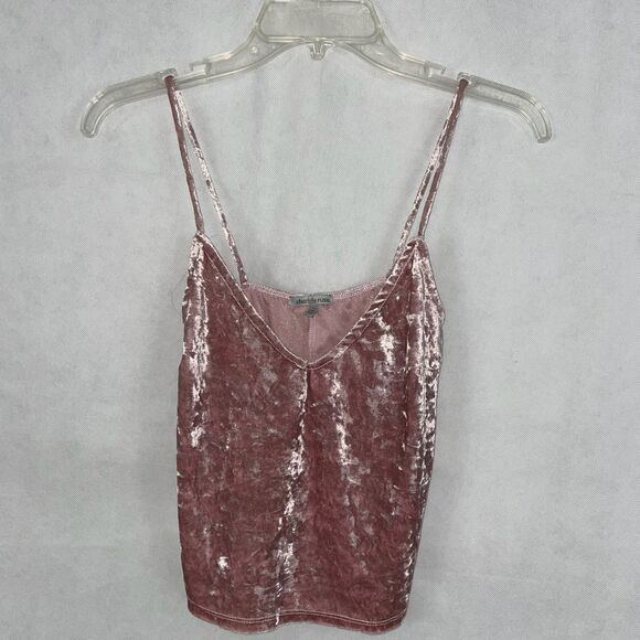 Charlotte Russe Tops - Charlotte Russe Pink Velvet Tank Top Size XS